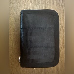 Black Harvey’s Seatbelt Fun Size Zip Wallet - New (No Hang Tag)